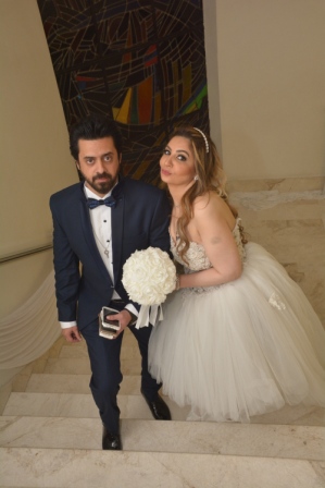 بالصور.. حفل زفاف الفنان محمد عاطف علي لبني الحسيني