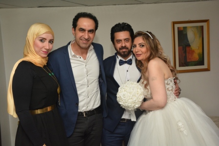 بالصور.. حفل زفاف الفنان محمد عاطف علي لبني الحسيني