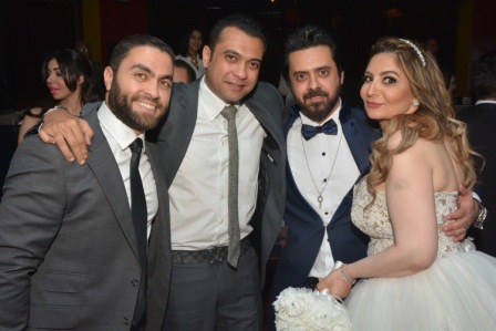 بالصور.. حفل زفاف الفنان محمد عاطف علي لبني الحسيني