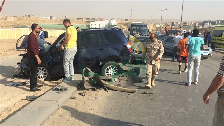 إصابة 4 أشخاص في تصادم 3 سيارات بمدينة نصر