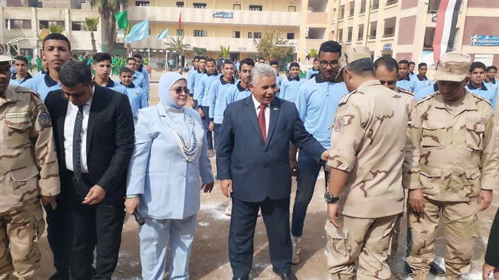 بالصور .. عروض عسكرية لطلاب مدارس كفر الشيخ إحتفالًا بيوم الشهيد