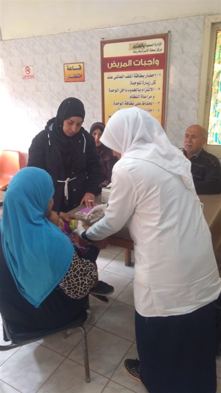  تطعيم أكثر من ٧٠٠ ألف طفل خلال ٣ أيام بالحملة القومية ضد الحصبة والحصبة الألماني بالشرقية