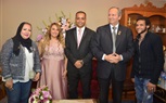 اللواء أحمد أبوالعزائم يحتفل بخطوبة رجل الأعمال عبدالرحمن العريبى وعروسه المخرجة أروى عبدالواحد