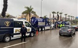 مدير أمن القاهرة يتفقد عمليات شفط مياه الأمطار من الشوارع 