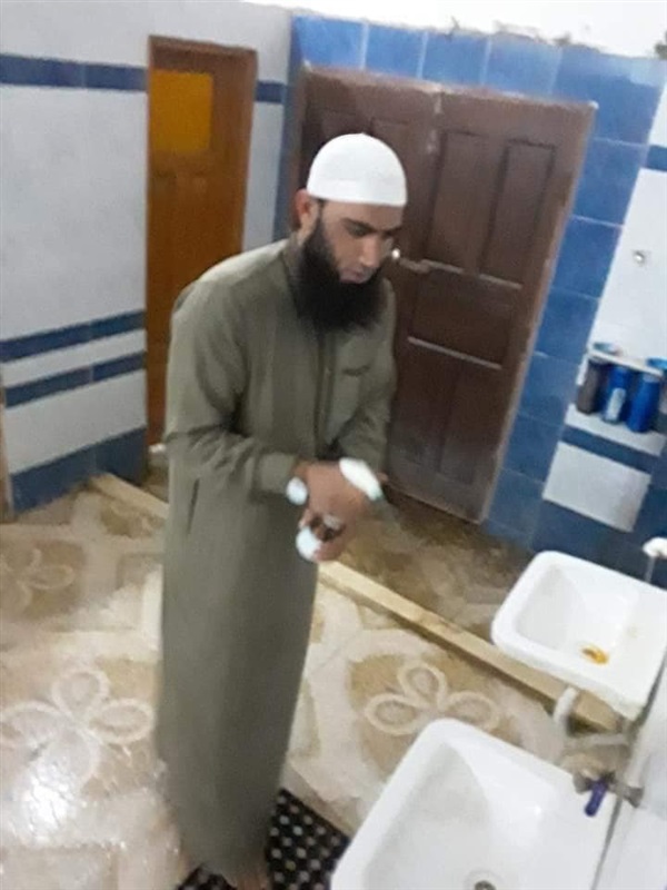 بالصور.. تطهير المساجد ضد فيروس كورونا في كفر الشيخ