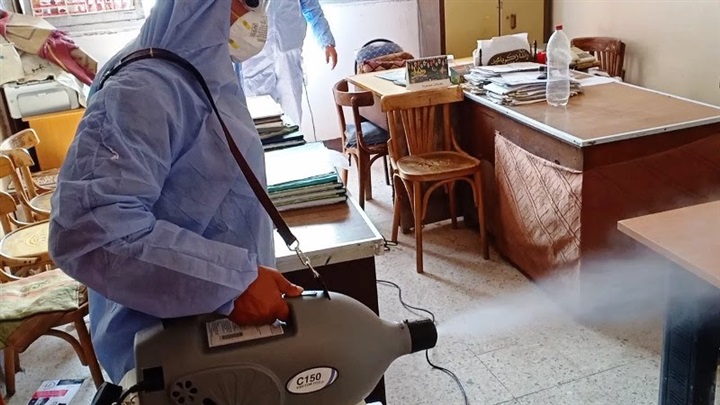 محافظ الشرقية : حملات تطهير وتعقيم واسعة للمنشآت الحكومية للوقاية من فيروس كورونا