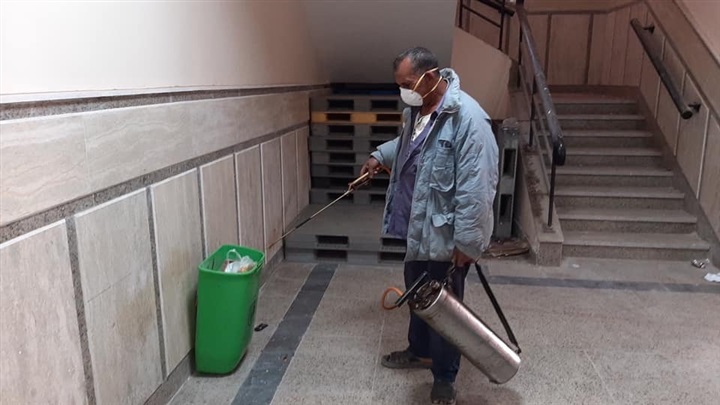 بالصور.. حملات التطهير بكفر الشيخ تواصل الإجراءات الاحترازية ضد كورونا