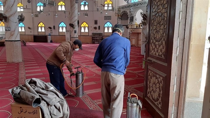 بالصور.. حملات التطهير بكفر الشيخ تواصل الإجراءات الاحترازية ضد كورونا