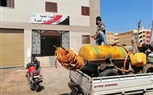 تكثيف حملات تطهير وتعقيم المنشآت الحكومية والخاصة والشوارع بكفر الشيخ