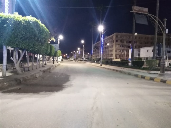 بالصور.. شواع كفر الشيخ خالية من المواطنين والمحال مغلقة وقت الحظر