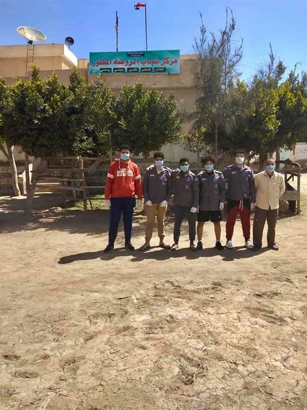 بالصور.. شباب كفر الشيخ ينفذون مبادرة  لتطهير مراكز الشباب والأندية