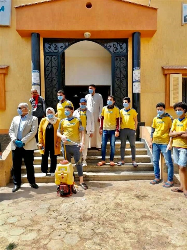 بالصور.. شباب كفر الشيخ ينفذون مبادرة  لتطهير مراكز الشباب والأندية
