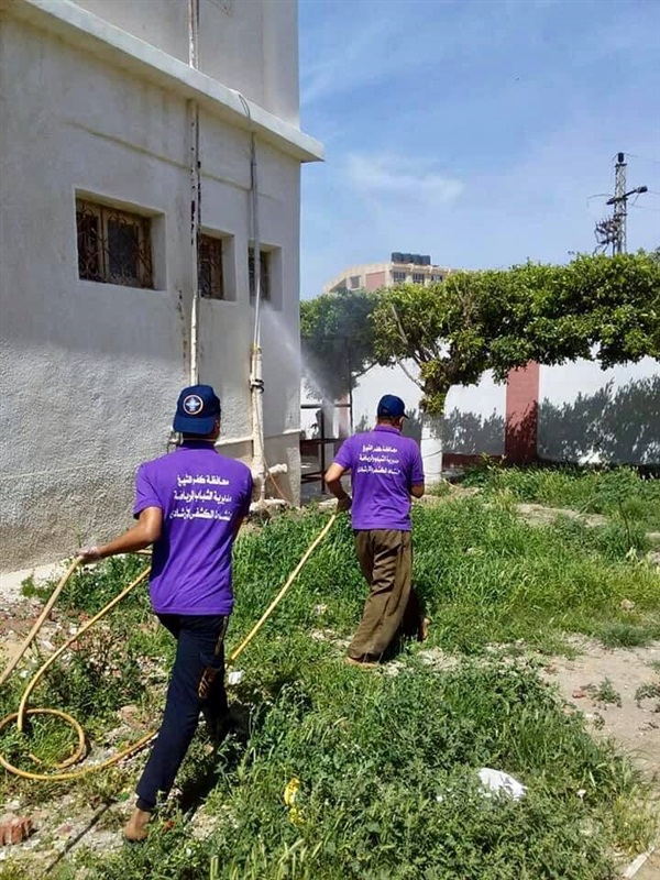 بالصور.. شباب كفر الشيخ ينفذون مبادرة  لتطهير مراكز الشباب والأندية
