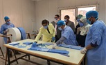 إنتاج ٢٠٠٠ كمامة يوميا فى ورش بجامعة بنها 