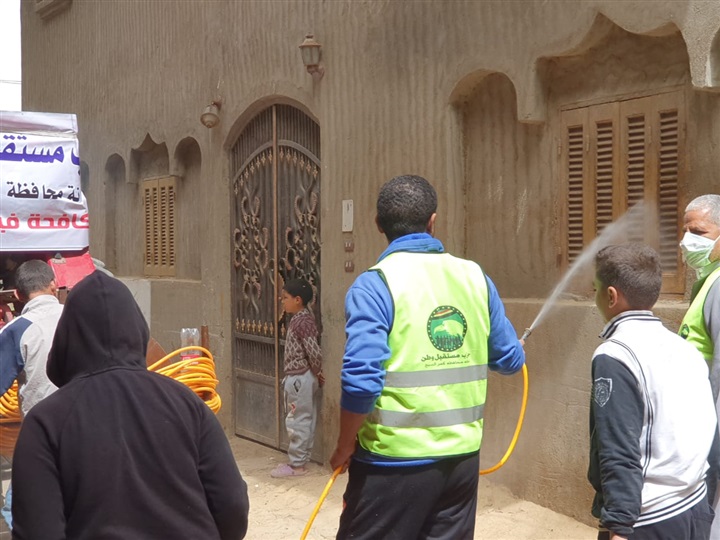 بالصور.. بحملات التطهير والتوعية.. «مستقبل وطن» يواصل التصدى لـ«كورونا» في كفر الشيخ 