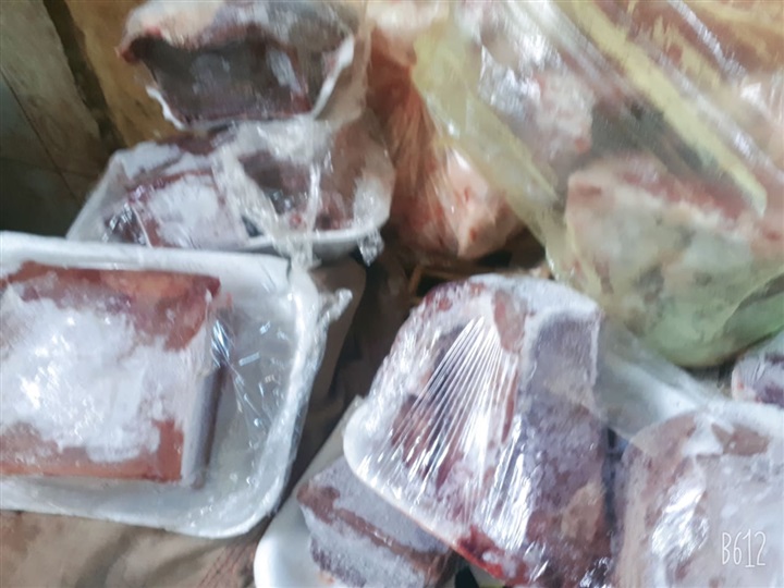 بالصور.. ضبط لحوم وكبدة «مجهولة المصدر» في حملة علي محال بيلا بكفر الشيخ