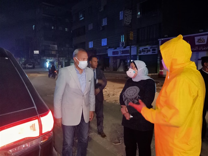 محافظ القليوبية يتابع الإلتزام بحظر التجوال بشبرا الخيمة