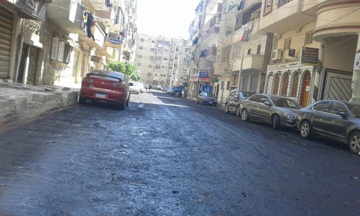 بالصور.. بدء رصف عدد من الطرق بمراكز ومدن كفر الشيخ