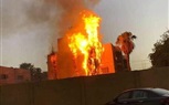ننشر الصور الأولى لحريق مستشفى حميات إمبابة 