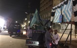 محافظة الجبزة تزيل ٢٣ شادر لعرض وبيع الاغنام والماشية الحية بالأحياء والمراكز