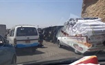  الصور الأولى لحادث انقلاب سيارة ترحيلات بالمقطم