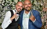 بالصور..  زفاف شقيق مصطفى بسيط وشقيقة مصطفى خاطر بحضور نجوم مسرح مصر