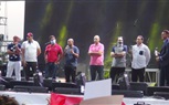 هشام عباس وعدوية وأحمد جمال ومصطفي حجاج في حفل المنصة