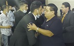 إيناس عبدالدايم وهاني شاكر وياسين التهامي وأحمد بدير ونجوم الفن في عزاء محمود ياسين