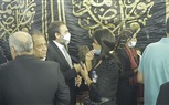 إيناس عبدالدايم وهاني شاكر وياسين التهامي وأحمد بدير ونجوم الفن في عزاء محمود ياسين