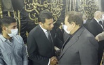 إيناس عبدالدايم وهاني شاكر وياسين التهامي وأحمد بدير ونجوم الفن في عزاء محمود ياسين