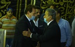 ماجد المصري وأشرف زكي ونجوم الفن في عزاء محمود ياسين