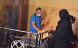 احتفالات وترانيم وصلوات وإشعال الشموع في دير مارجرجس بالرزيقات