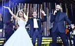 بالصور.. تامر حسني وعياش والعسيلي يشعلون زفاف 