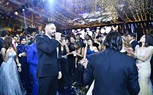 بالصور.. تامر حسني وعياش والعسيلي يشعلون زفاف 
