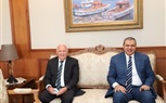 محافظ بورسعيد يستقبل وزير القوى العاملة قبل بدء جولته في المحافظة