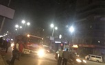 بالصور.. الحماية المدنية تدفع بسيارتى إطفاء للسيطرة على حريق محطة مترو البحوث 