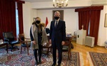 السفير المصري في وارسو يستقبل مُمثلة المنتخب البولندي المُشارك في فعاليات بطولة كأس العالم لكرة اليد