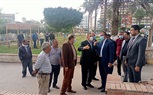 محافظ كفر الشيخ يتفقد أعمال تجميل الحدائق العامة