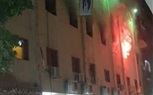 بالصور.. اندلاع حريق هائل في كنيسة مارمينا بالعمرانية
