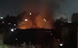 بالصور.. اندلاع حريق هائل في كنيسة مارمينا بالعمرانية