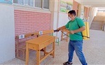محافظ كفر الشيخ يوجه بتكثيف أعمال رش وتعقيم لجان الإعدادية.. صور  