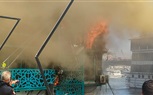 ننشر صور حريق عائمة نيلية بمنطقة الزمالك