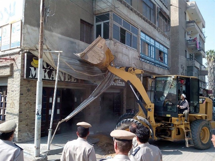 حملة مكبرة لازالة الاشغالات بمدينة أبو كبير