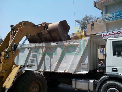 حملة مكبرة لازالة الاشغالات بمدينة أبو كبير