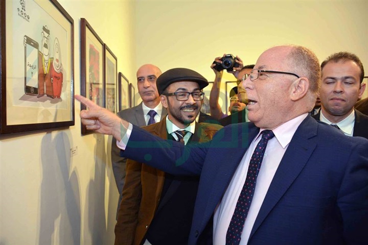 بالصور.. النمنم يفتتح الملتقي الدولي لفنون الكاريكاتير بالصور.. النمنم يفتتح الملتقي الدولي لفنون الكاريكاتير