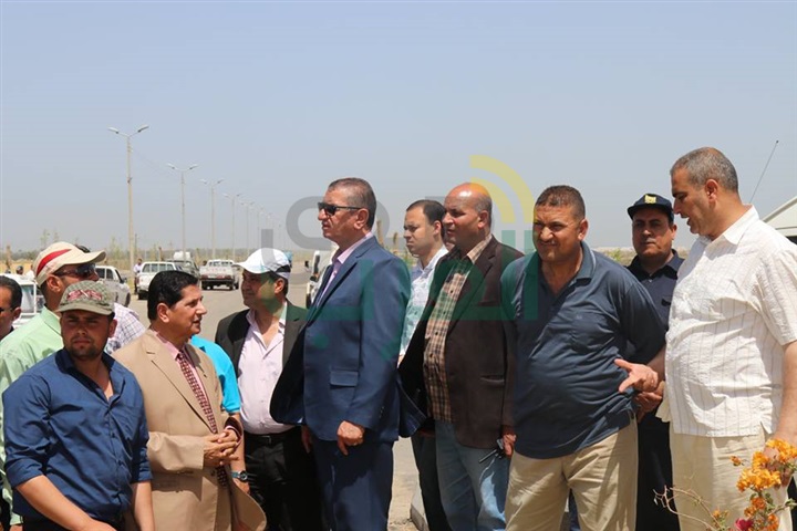 بالصور.. محافظ كفر الشيخ يزرع شجرة ضمن 4000 بطريق بركة غليون