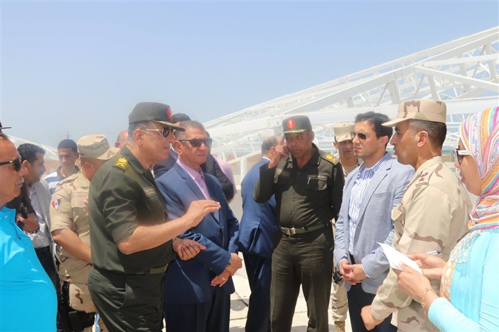 بالصور .."نصر" و"بدين" يتفقدان مشروع الاستزراع السمكى في "بركة غليون" بكفر الشيخ