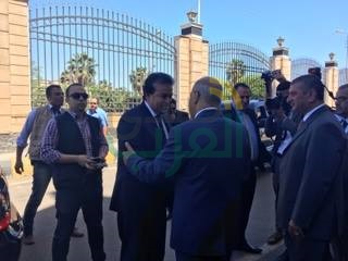 بالصور.. وصول وزير التعليم العالى لجامعة كفر الشيخ