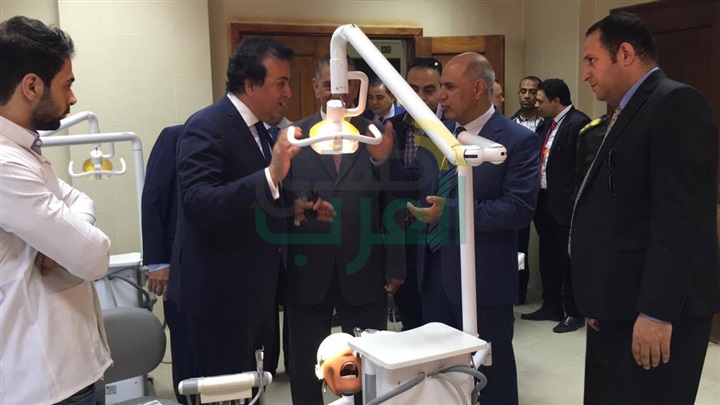 بالصور.. وزير التعليم العالي يفتتح عددًا من المنشآت الجديدة بجامعة كفر الشيخ