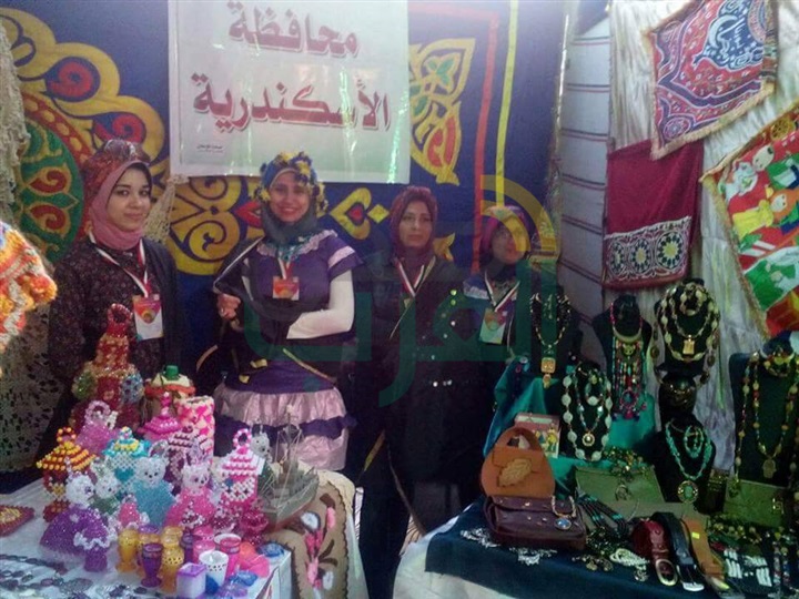 افتتاح معرض أندية الفتاة و المرأة لاتحاد مراكز شباب المدن بالاسكندرية